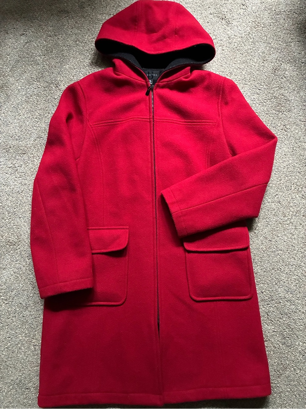 Red Wool Coat (M)